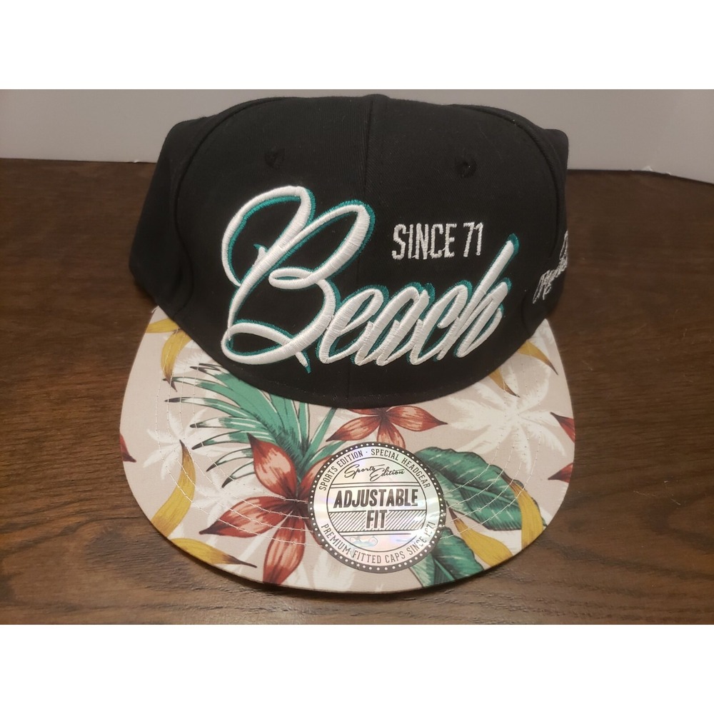 FBSN Surf‎ Tour 92 Since 71 Beach Floral Hat Adjustable Cap